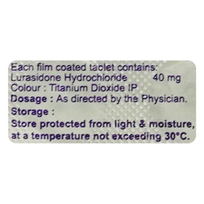 Lurina 40mg Tablet 10'S - Global Surgicals