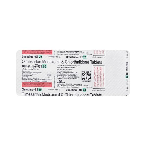 OLMETIME CT 20mg Tablet 10's