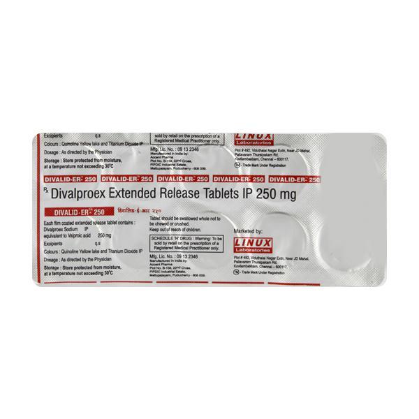 Divalid ER 250mg Tablet 10'S