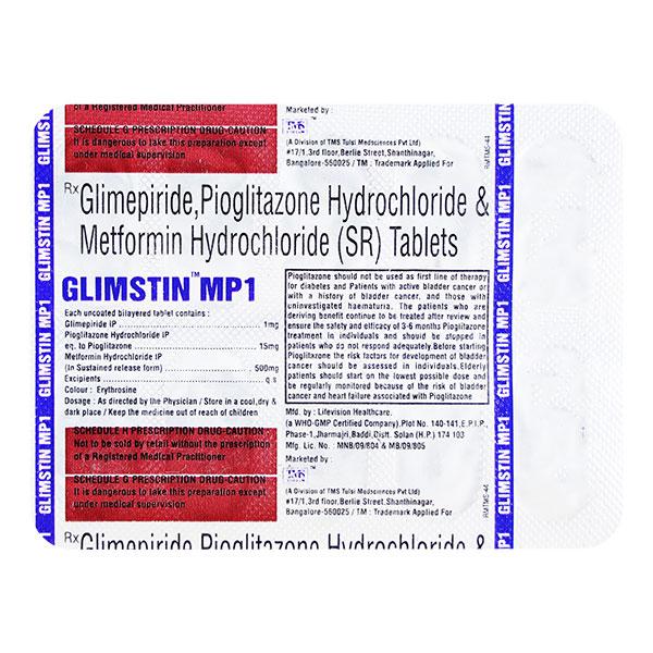 GLIMSTIN MP 1 Tablet 10's
