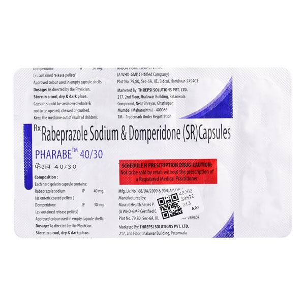 PHARABE 40/30 Capsule 10's