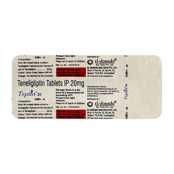 TEPTIN 20mg Tablet 10's