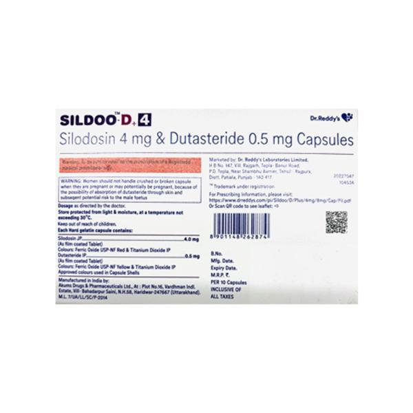 SILDOO D + 4 Capsule 10's