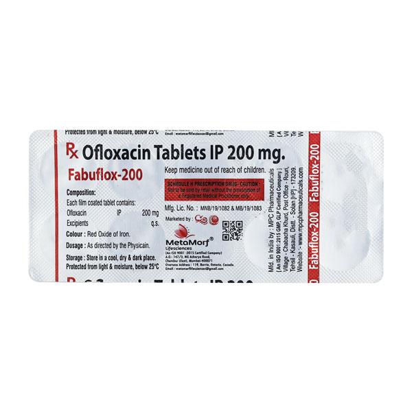 FABUFLOX 200 Tablet 10's