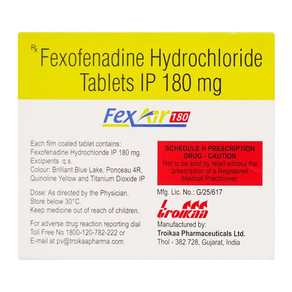 FEXAIR 180 Tablet 10's