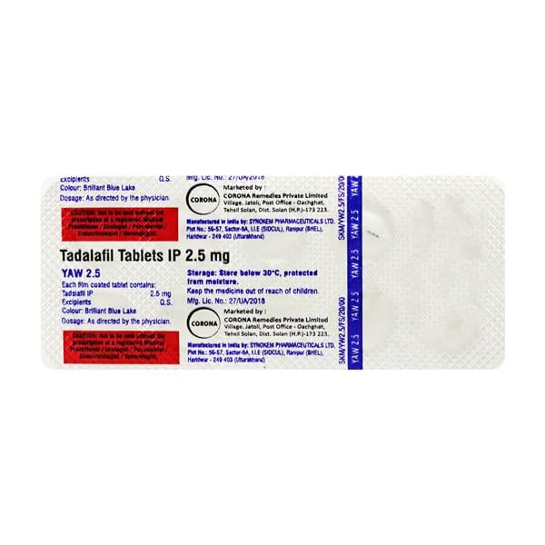 YAW 2.5 Tablet 10's