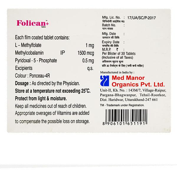 Folican Plus Tablet 30'S