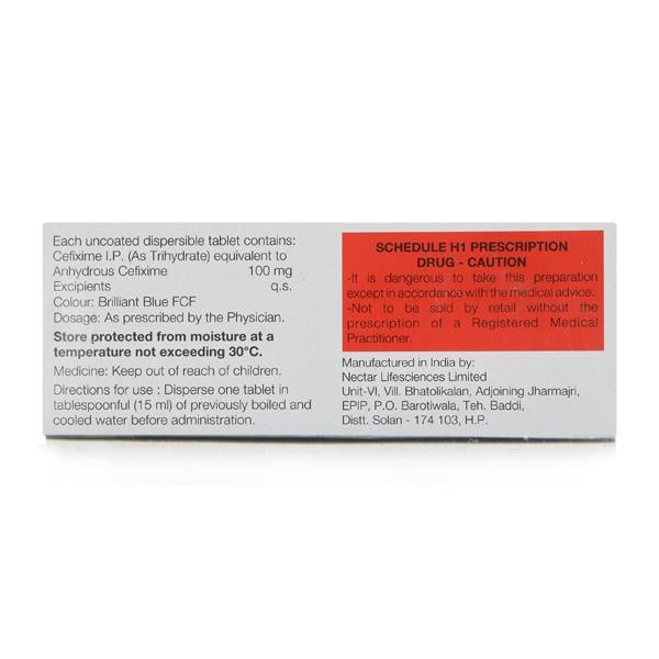 Cefi DT 100mg Tablet 10'S