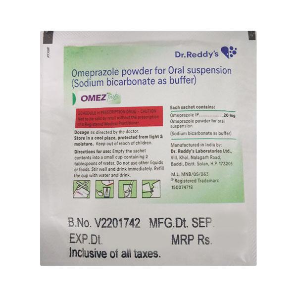 Omez Insta 20mg Mint Flavour Powder 5.9Gm