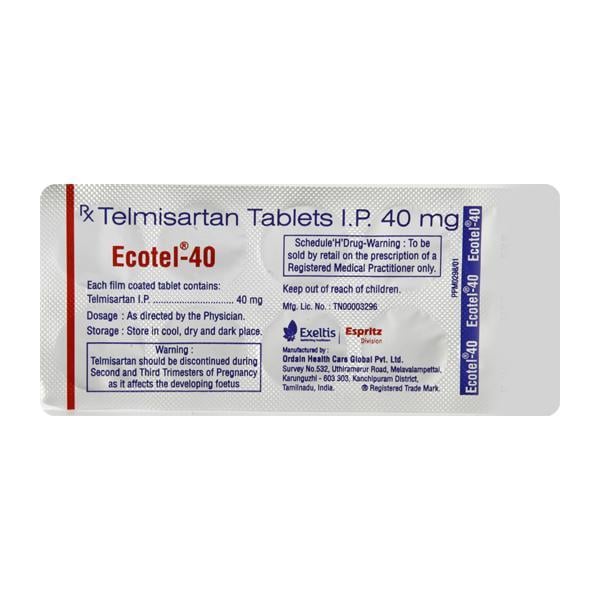 Ecotel 40mg Tablet 10'S