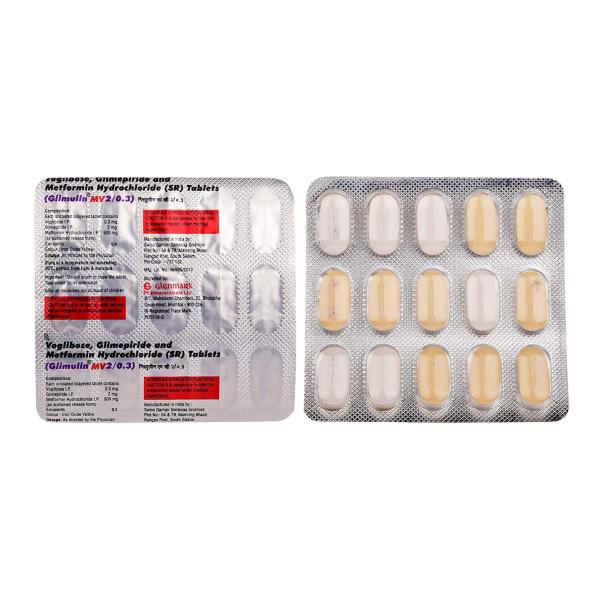 Glimulin MV 2/0.3 Tablet 15'S