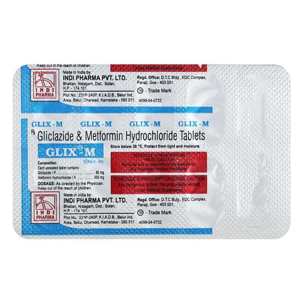 Glix M Tablet 10'S
