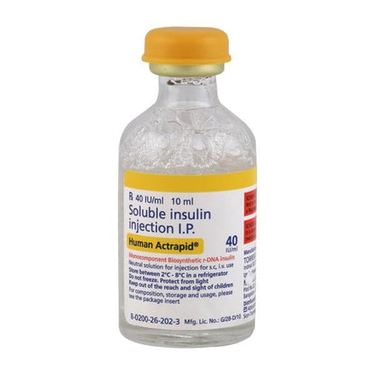 Human Actrapid 40IU Injection 1X10ml
