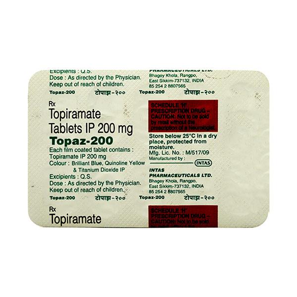 Topaz 200mg Tablet 10'S