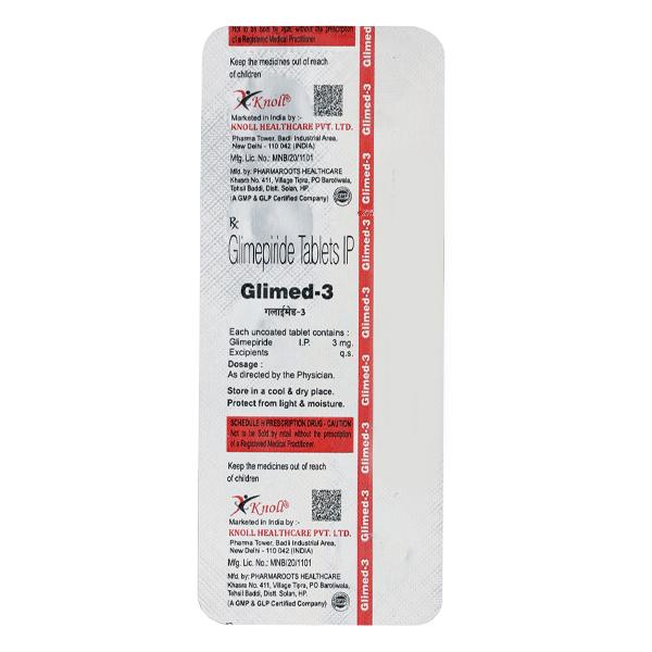 GLIMED 3mg Tablet 10's