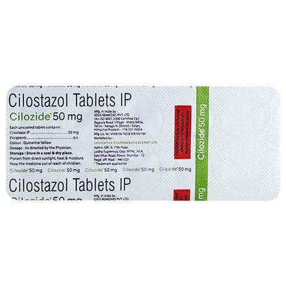 CILOZIDE 50mg Tablet 10's