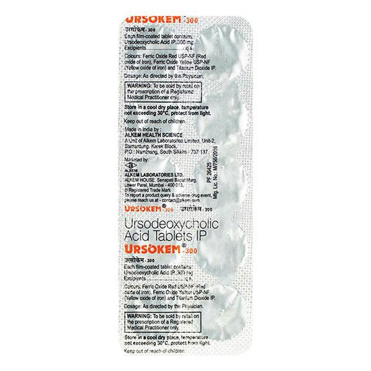Ursokem 300mg Tablet 10'S