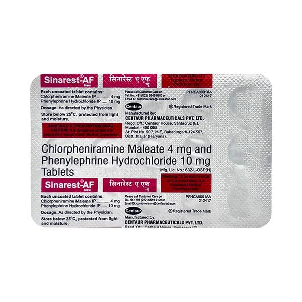 SINAREST AF NEW Tablet 15's