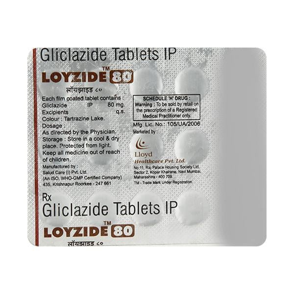 Loyzide 80mg Tablet 15'S