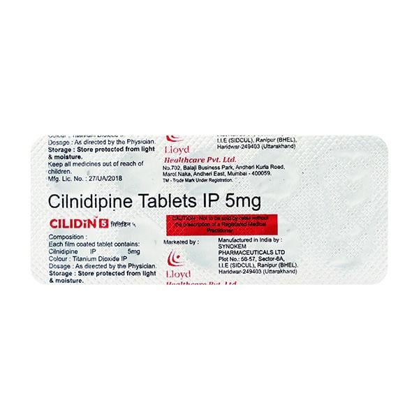 Cilidin 5mg Tablet 10'S