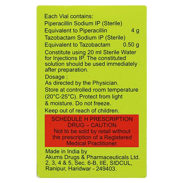 Tazofast 4.5gm Injection 1's