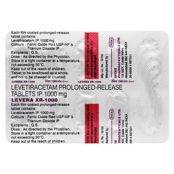 Levera XR 1gm Tablet 10'S