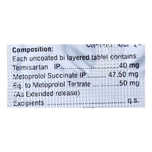 TELMIPIL BETA 50mg Tablet 10's