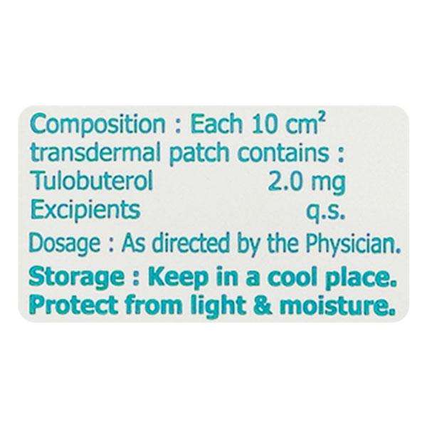 Tuloplast 2mg Transdermal Patch 1'S