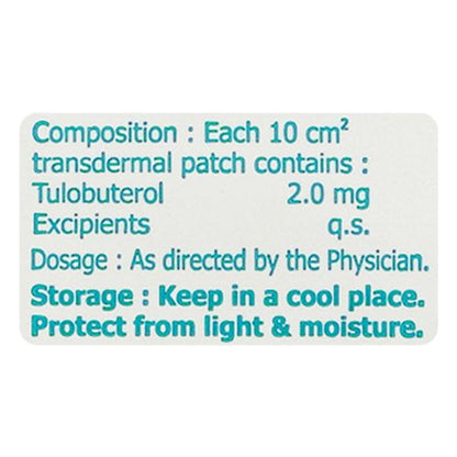 Tuloplast 2mg Transdermal Patch 1'S