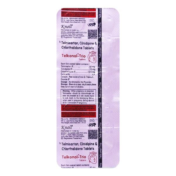 TELKONOL TRIO 40mg Tablet 10's