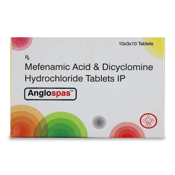 Anglospas 10/250mg Tablet 10'S