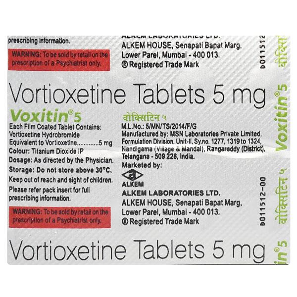 VOXITIN 5 Tablet 10's