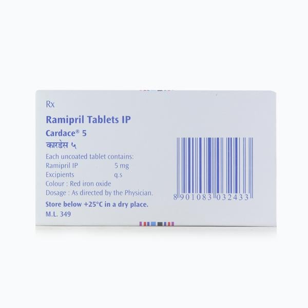 Cardace 5mg Tablet 15'S