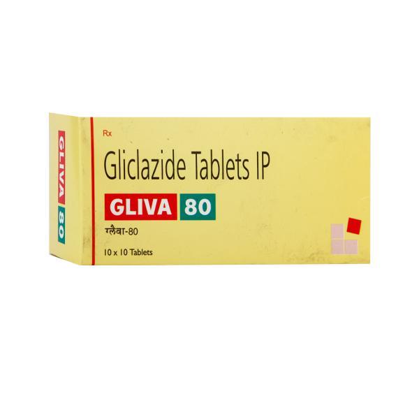 Gliva 80mg Tablet 10'S