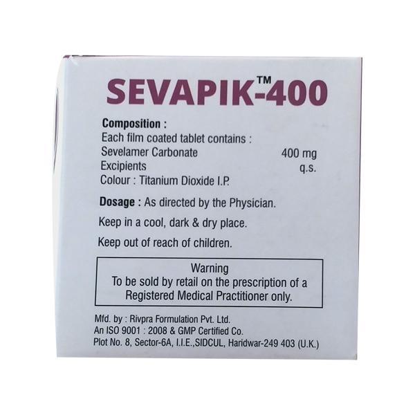 Sevapik 400mg Tablet 10'S