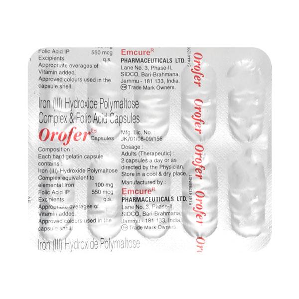 Orofer Capsule 10'S
