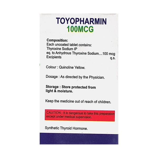 TOYOPHARMIN 100mcg Tablet 100's