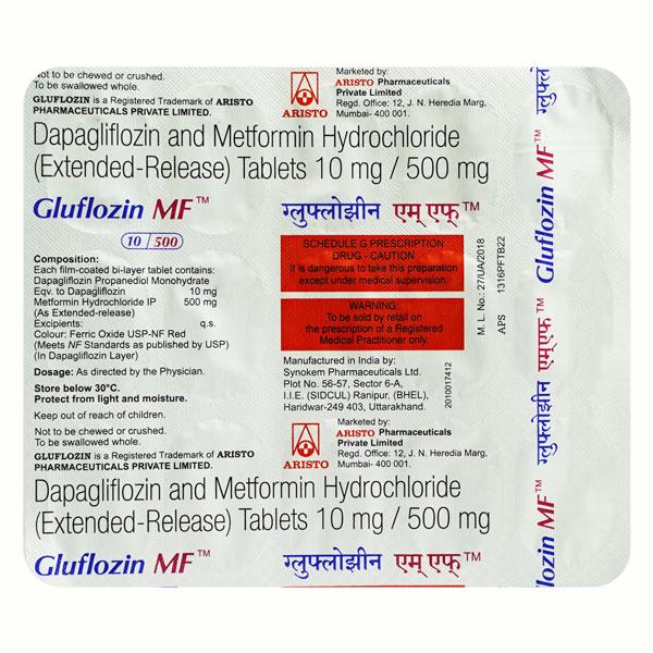GLUFLOZIN MF Tablet 15's