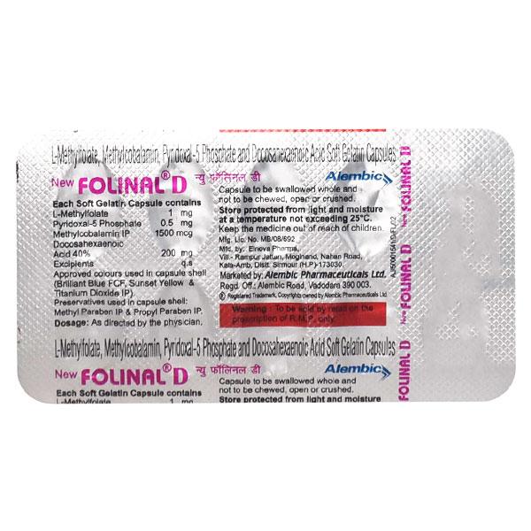 NEW Folinal D Capsule 10'S