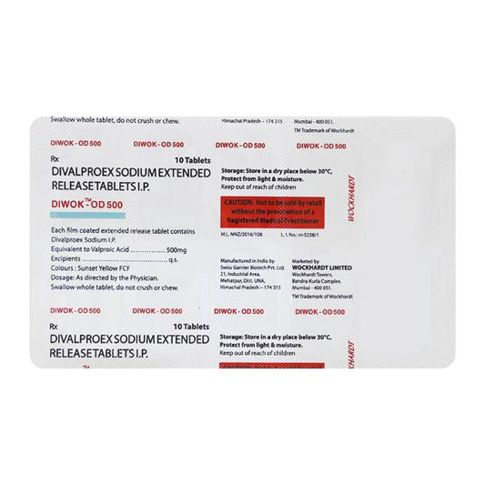 DIWOK OD 500mg Tablet 10's