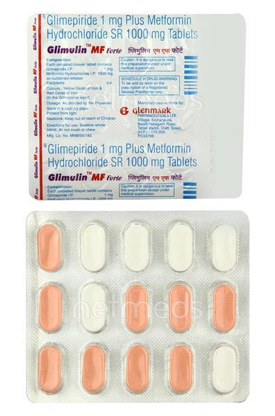 Glimulin 1Mf Forte Tablet 15'S (N)