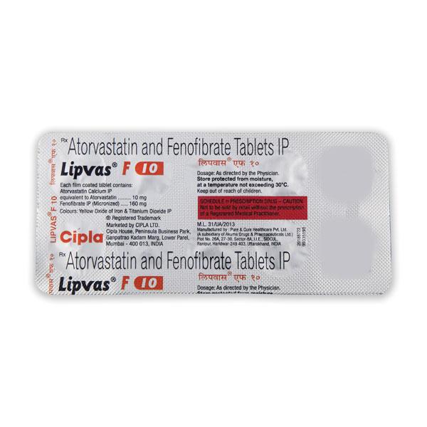 LIPVAS F Tablet 10's