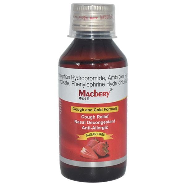 Macbery Sugar Free Syrup 100ml - Global Surgicals