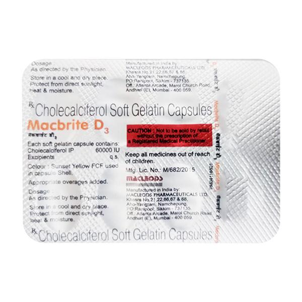 MACBRITE D3 Capsule 8's - Global Surgicals