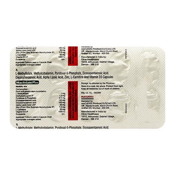 MACFOLATE PLUS Capsule 10's - Global Surgicals