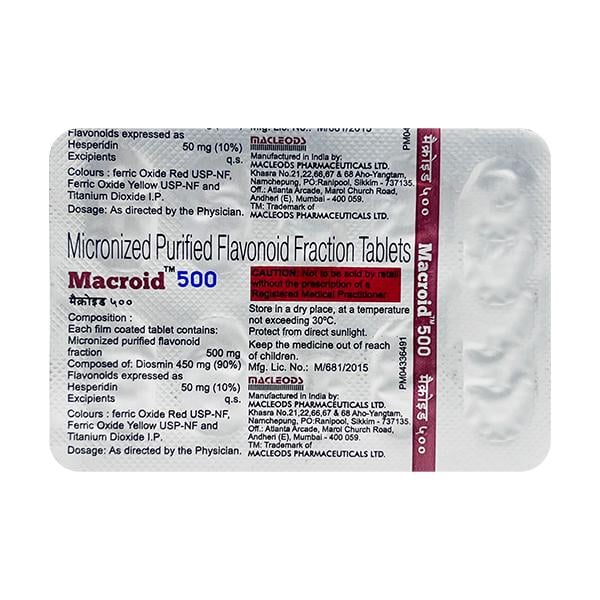 MACROID 500 Tablet 10's - Global Surgicals