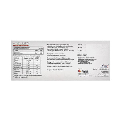 MACUMER Tablet 10's - Global Surgicals