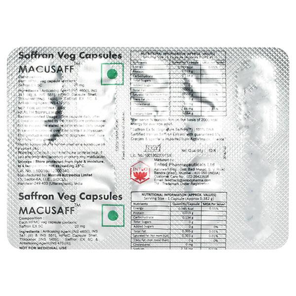 MACUSAFF Capsule 10's - Global Surgicals