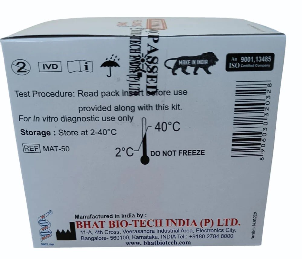 Maleriscan Malaria Pf/Pv 3 Line Antigen Rapid Card - Global Surgicals