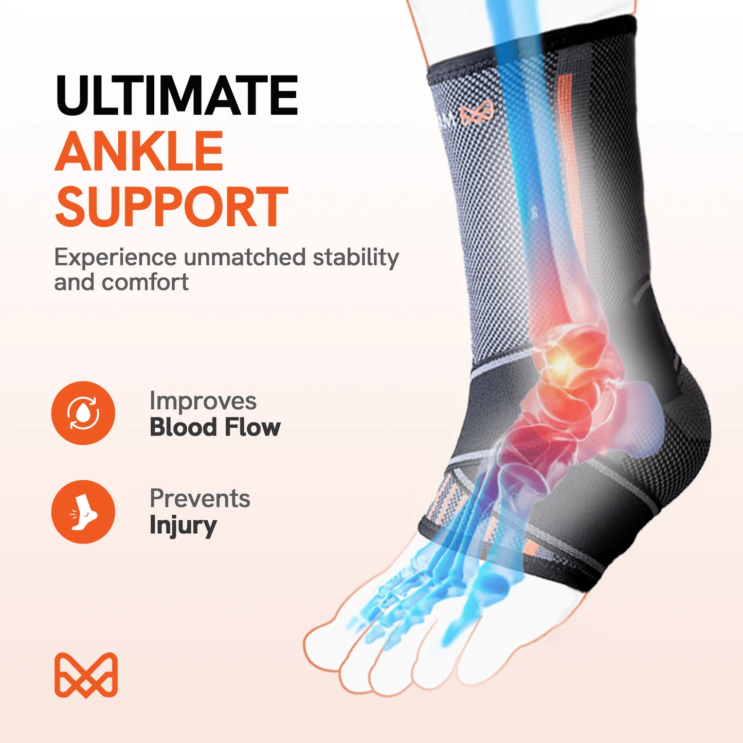 Malu Healthcare Ankle Binder Support - Global Surgicals